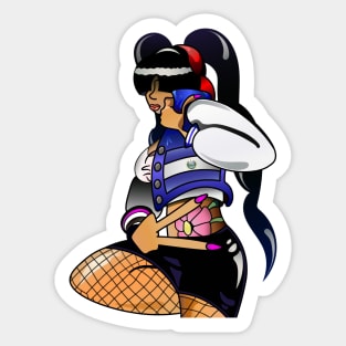 Latina Nina Doll - El Salvador Sticker